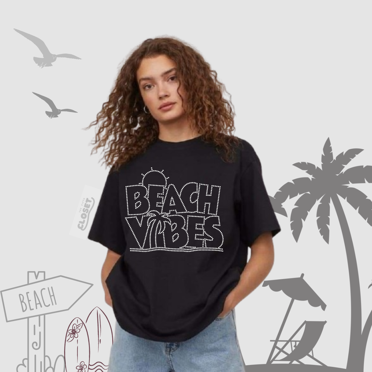 Beach Day Diamond Tee