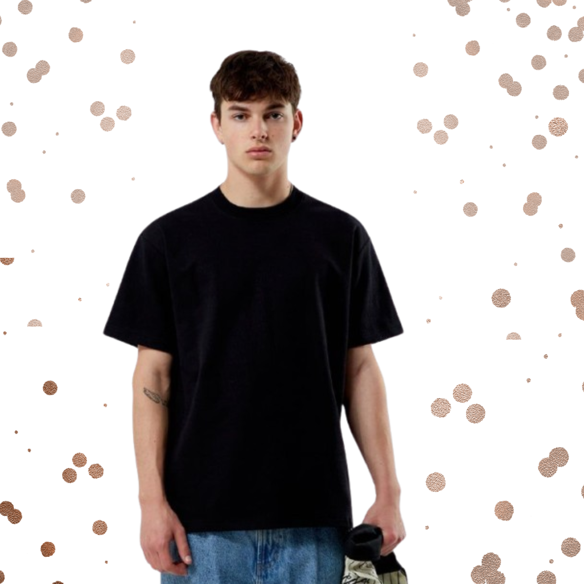 Skele Golden Diamond Black Tee