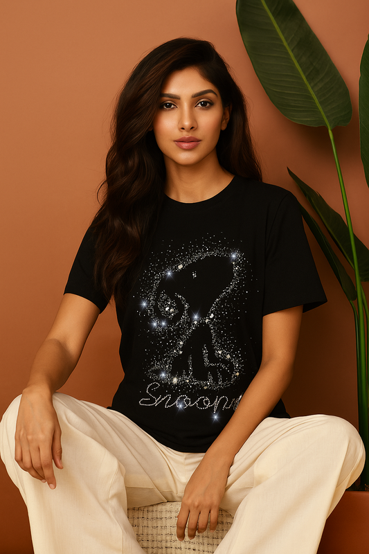 Snoopy Spark – Diamond Stone Drop-Shoulder Shirt