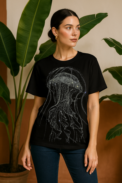 Deep Sea Luxe – Octopus Diamond Stone Shirt