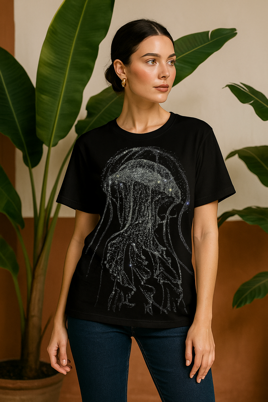 Deep Sea Luxe – Octopus Diamond Stone Shirt
