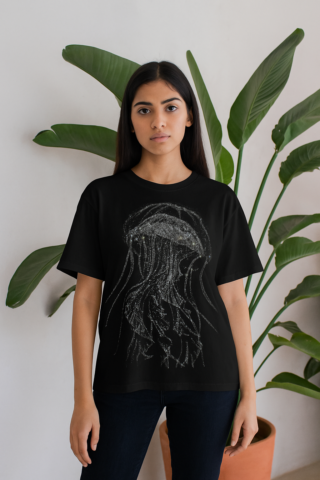 Deep Sea Luxe – Octopus Diamond Stone Shirt