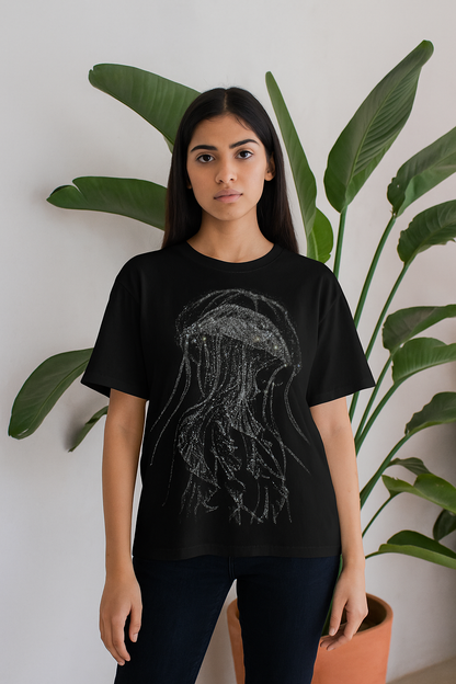 Deep Sea Luxe – Octopus Diamond Stone Shirt