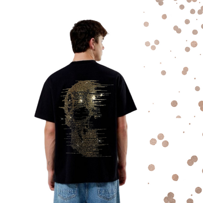 Skele Golden Diamond Black Tee