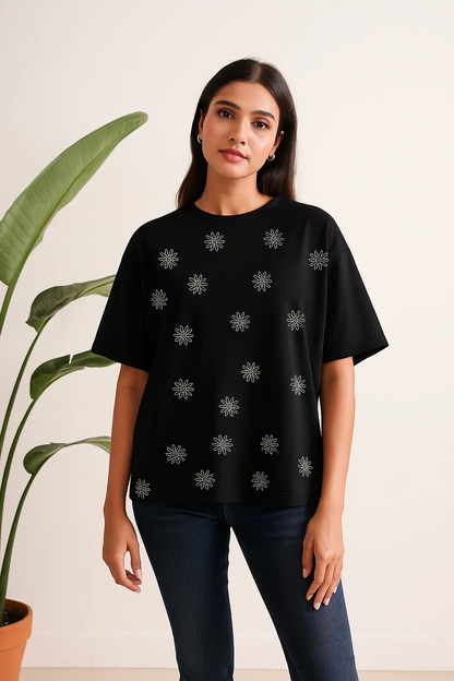 Daisy Flower Diamond Tee