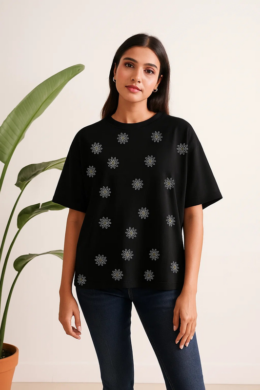 Daisy Flower Diamond Tee