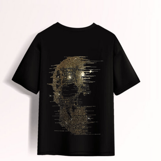 Skele Golden Diamond Black Tee