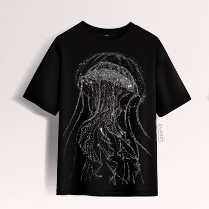 Deep Sea Luxe – Octopus Diamond Stone Shirt