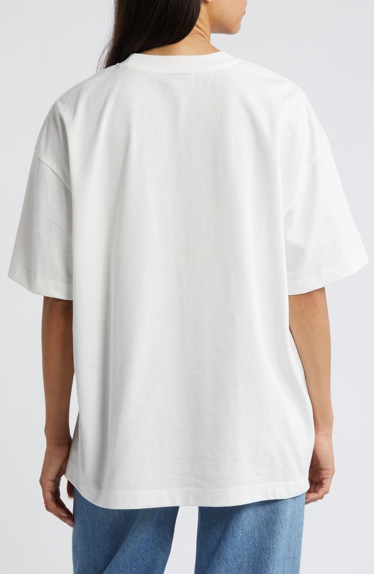 Basic White Drop Shoulder Tee