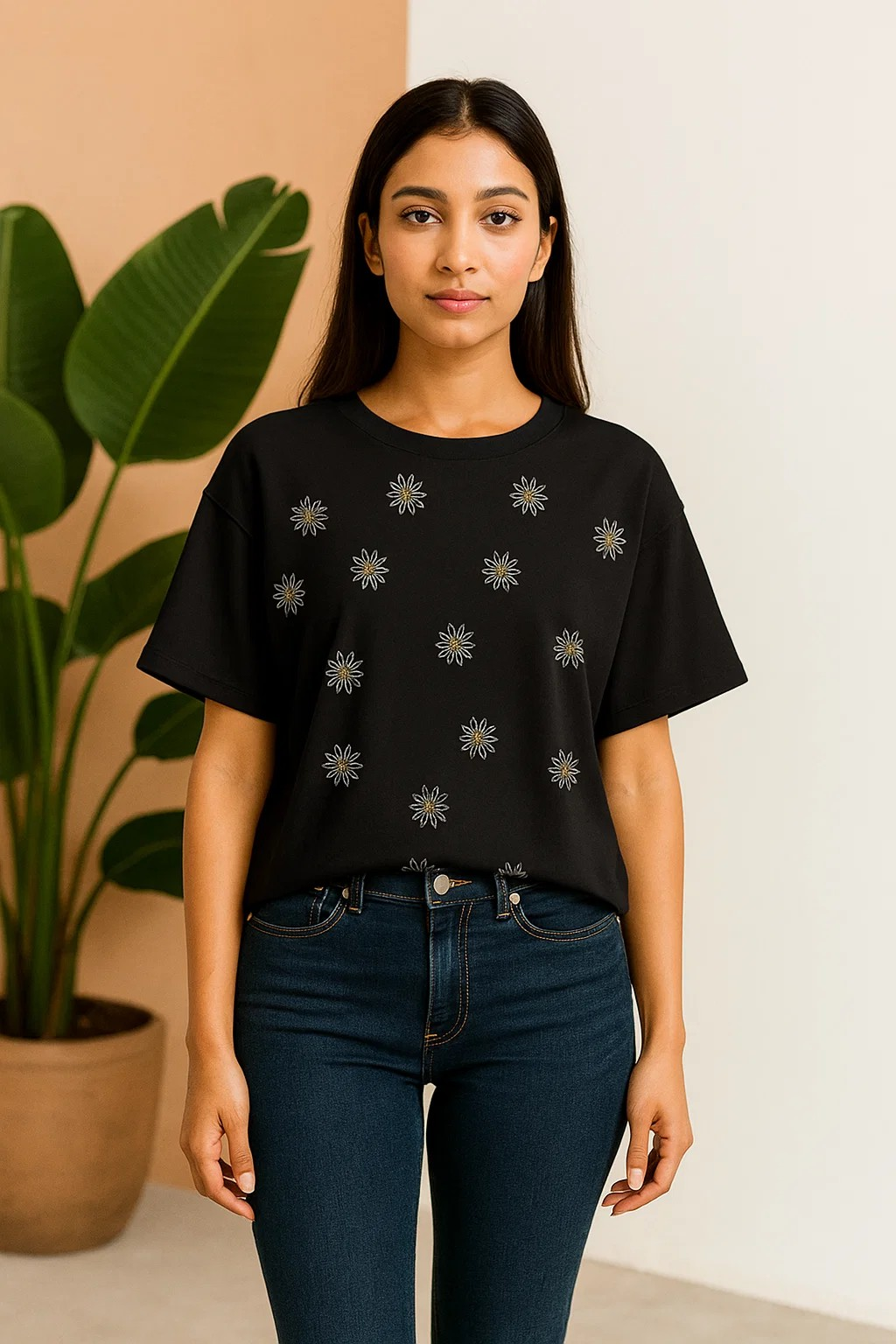 Daisy Flower Diamond Tee