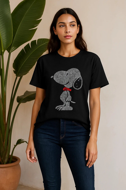 Snoopy – Diamond Stone Drop-Shoulder Shirt